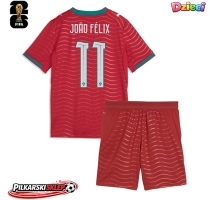 Portugalia Joao Felix #11 Koszulka Podstawowa dzieci MŚ 2026 Krótki Rękaw (+ krótkie spodenki)